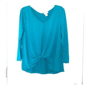FREE W/any purchase | Teal tie shirt